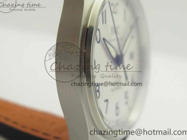 MIROTIME 0418 Efficient Mark XVIII Le Petit Prince IW327001 SS MKS 1:1 Best Edition White Dial On Leather Strap MIYOTA9015 V 7220